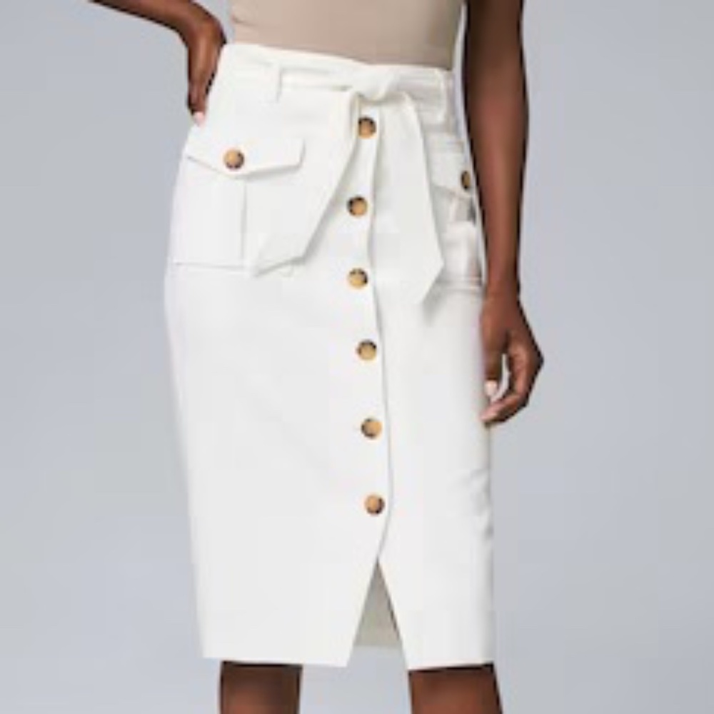 NWT White House Black Market Cargo Pencil Skirt, sz 0